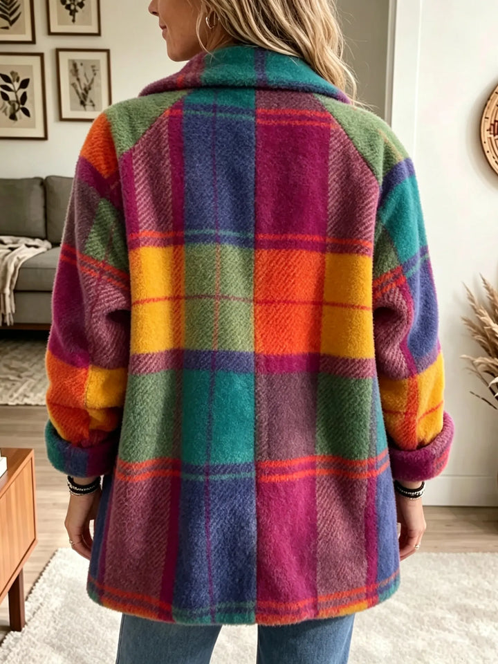 Maribel™ | Colorful Plaid Cozy Coat